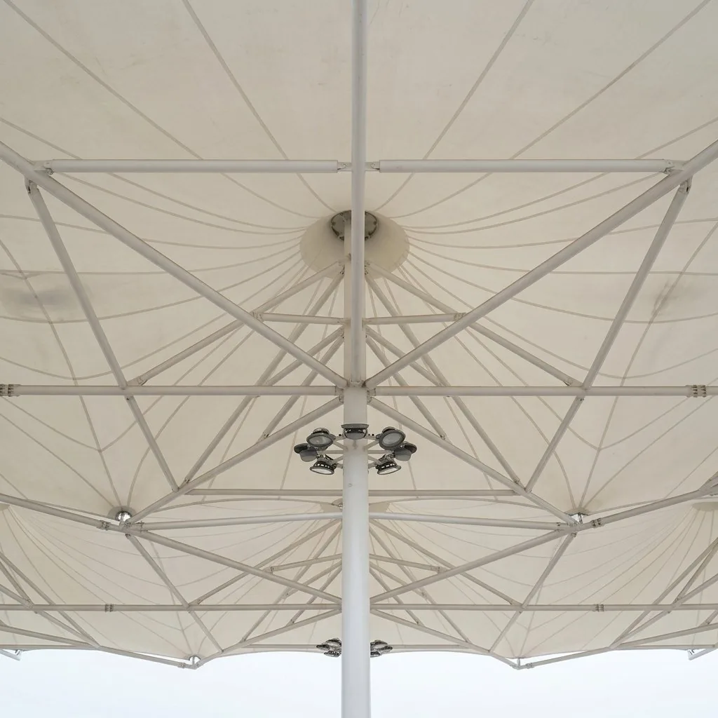 Jewar Petrol Pump tensile structure, Ekra Decor &mdash; photograph 2
